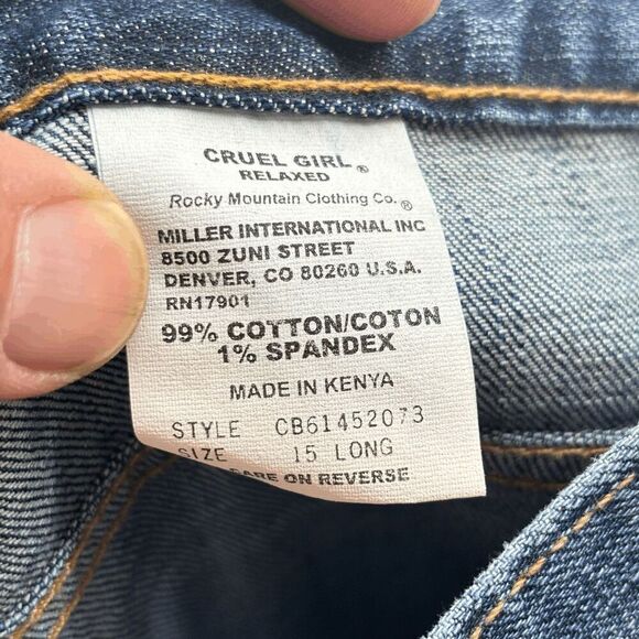 CRUEL GIRL Relaxed Fit Bootcut Jeans 15L NWT Dakota Stretch Cotton Western 36x32 - Picture 7 of 7